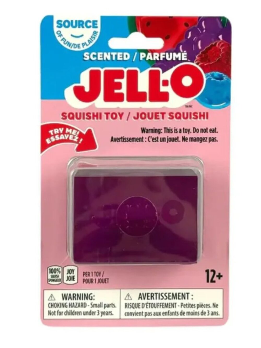 JELL-O Brand Stretchy SQUISHY TOY Fidget Squeeze Purple Viral TIKTOK